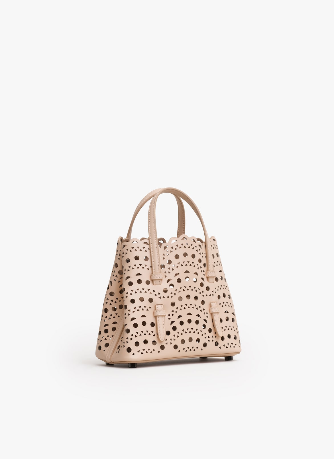 MINA 16 BAG IN VIENNE WAVE CALFSKIN ALAÏA NUDE MINA 16 BAG IN VIENNE WAVE CALFSKIN